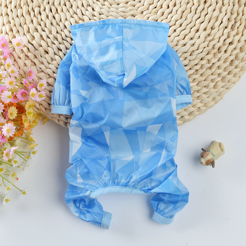 Pet Tide Brand Dog Clothes Summer Thin Sunscreen Clothes Four-Legged Clothes Light And Breathable Than The Bear Teddy Bomei Small Dog