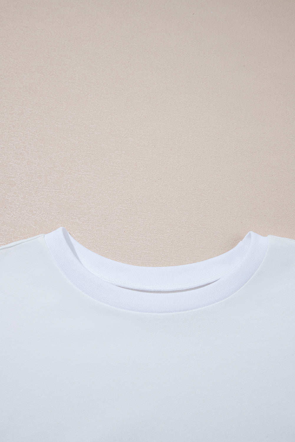 White Loose Half Sleeve Hi Low Hem T Shirt