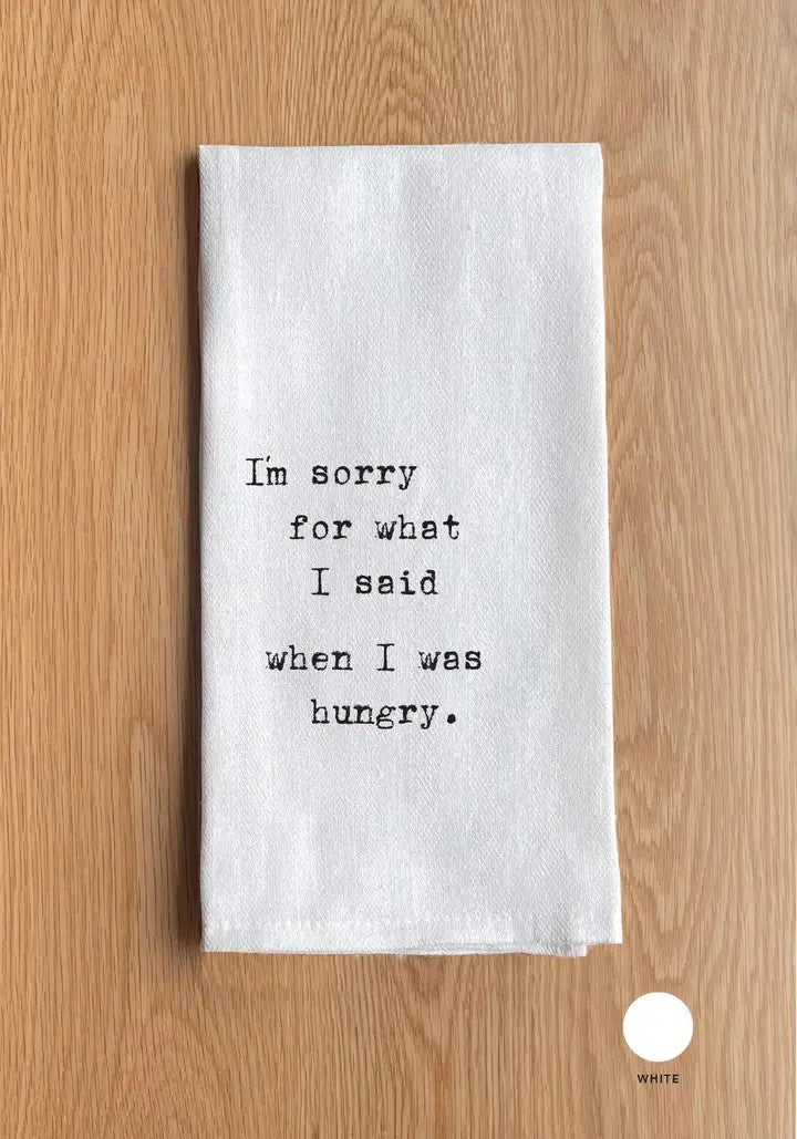 Im sorry for what I said when I was hung