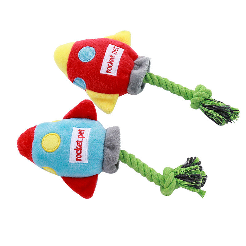 Pet cotton rope toy dog resistant to biting and grinding teeth