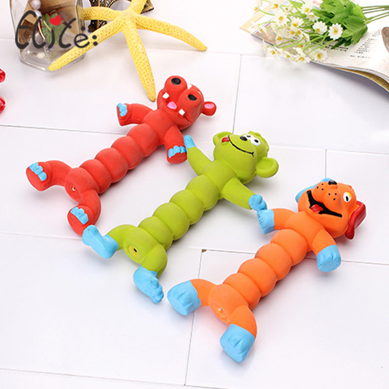 Dog Toys Dog Voice Latex Toys Cartoon Shaped Molar Stick Pet Supplies