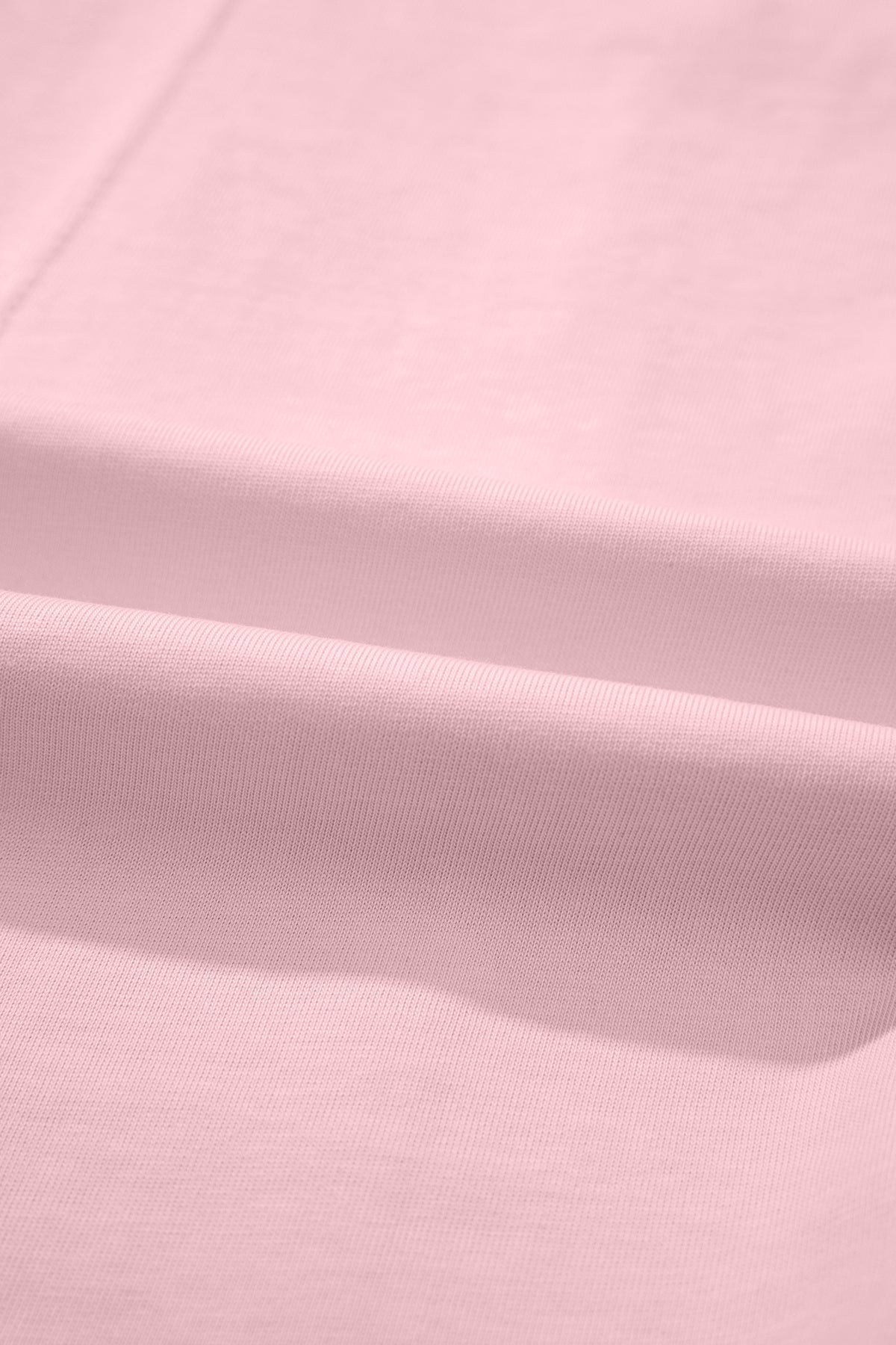 Pink Stitched Detail Loose Tank Top Cotton 2pcs Short Set