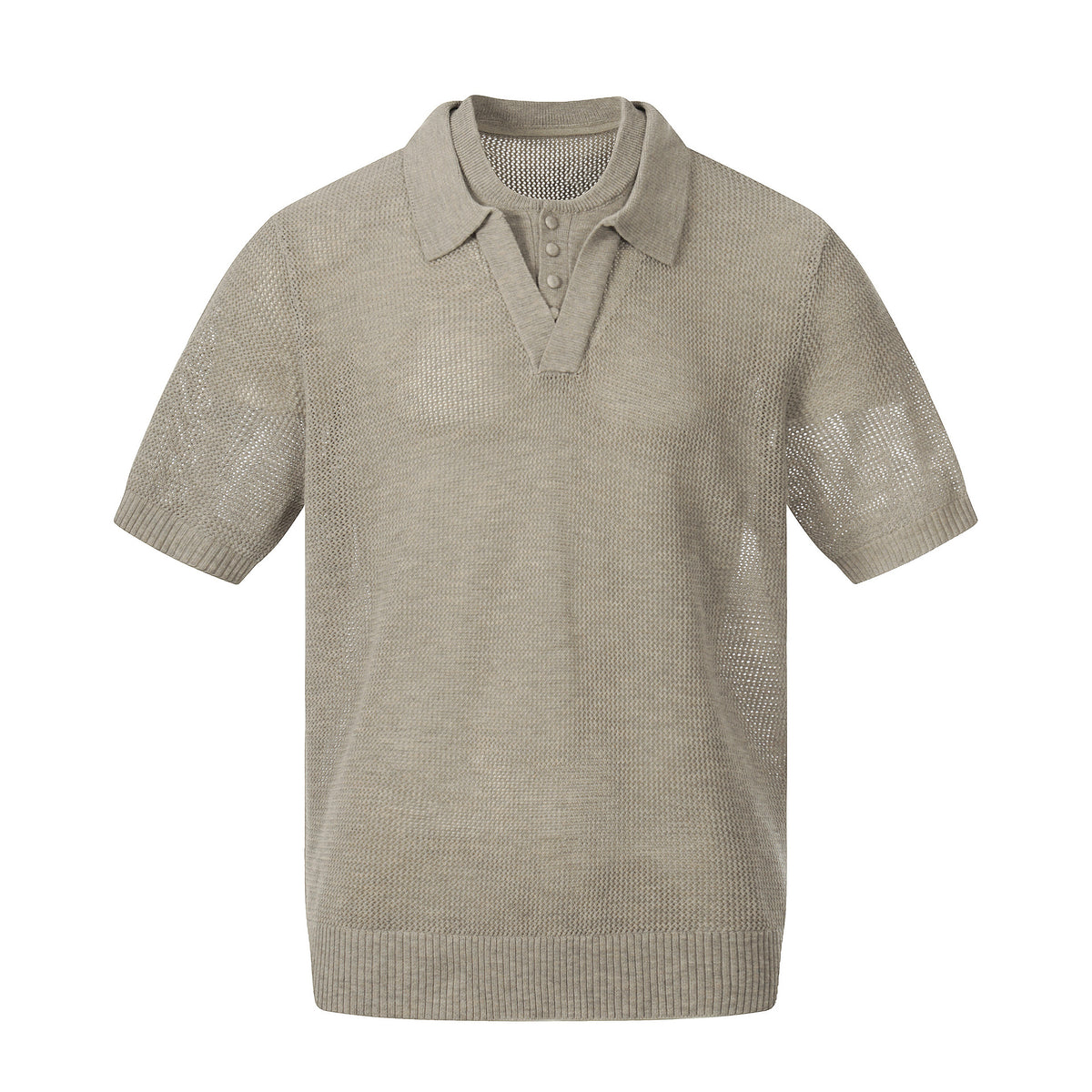 Two double-layer lapel polo shirts