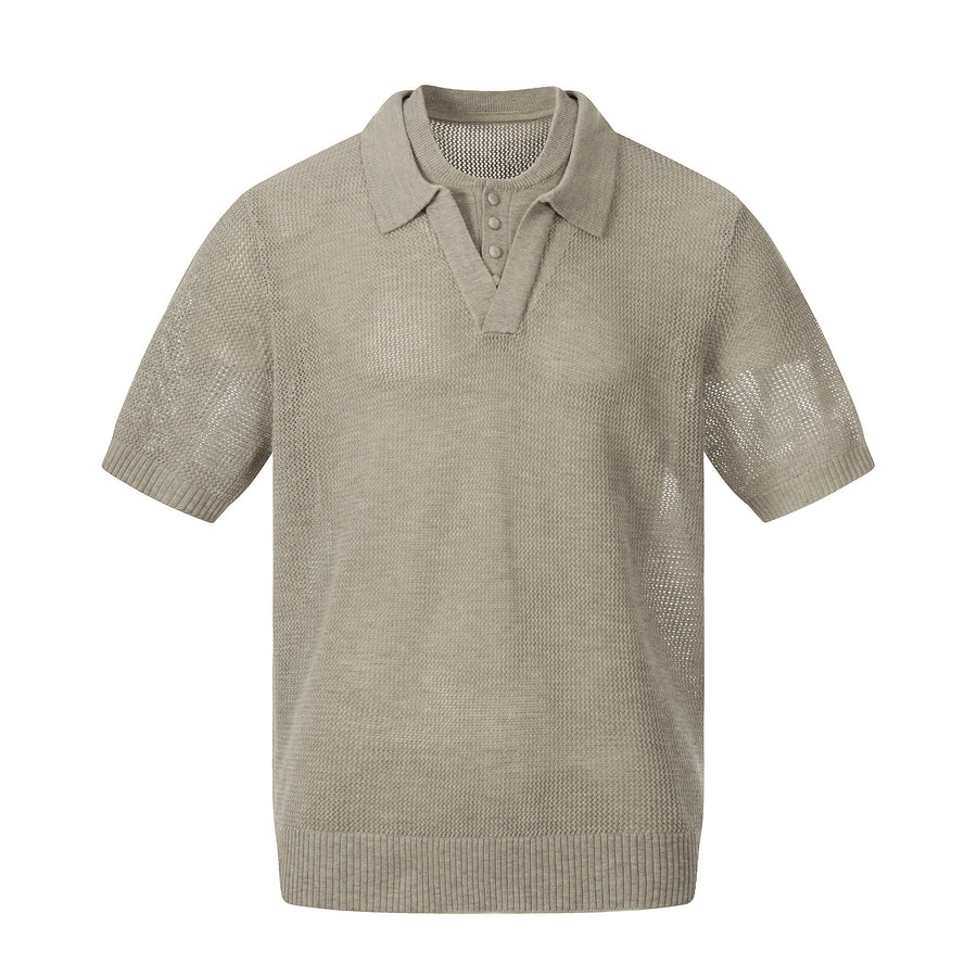 Two double-layer lapel polo shirts
