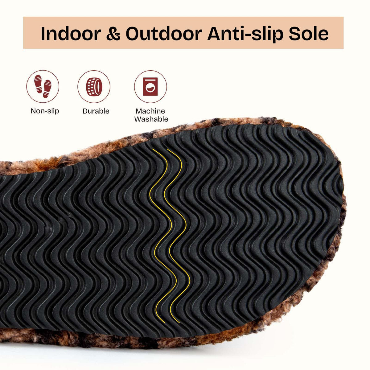 EverFoams Fuzzy Open-toe Slippers Memory Foam Indoor House Shoes