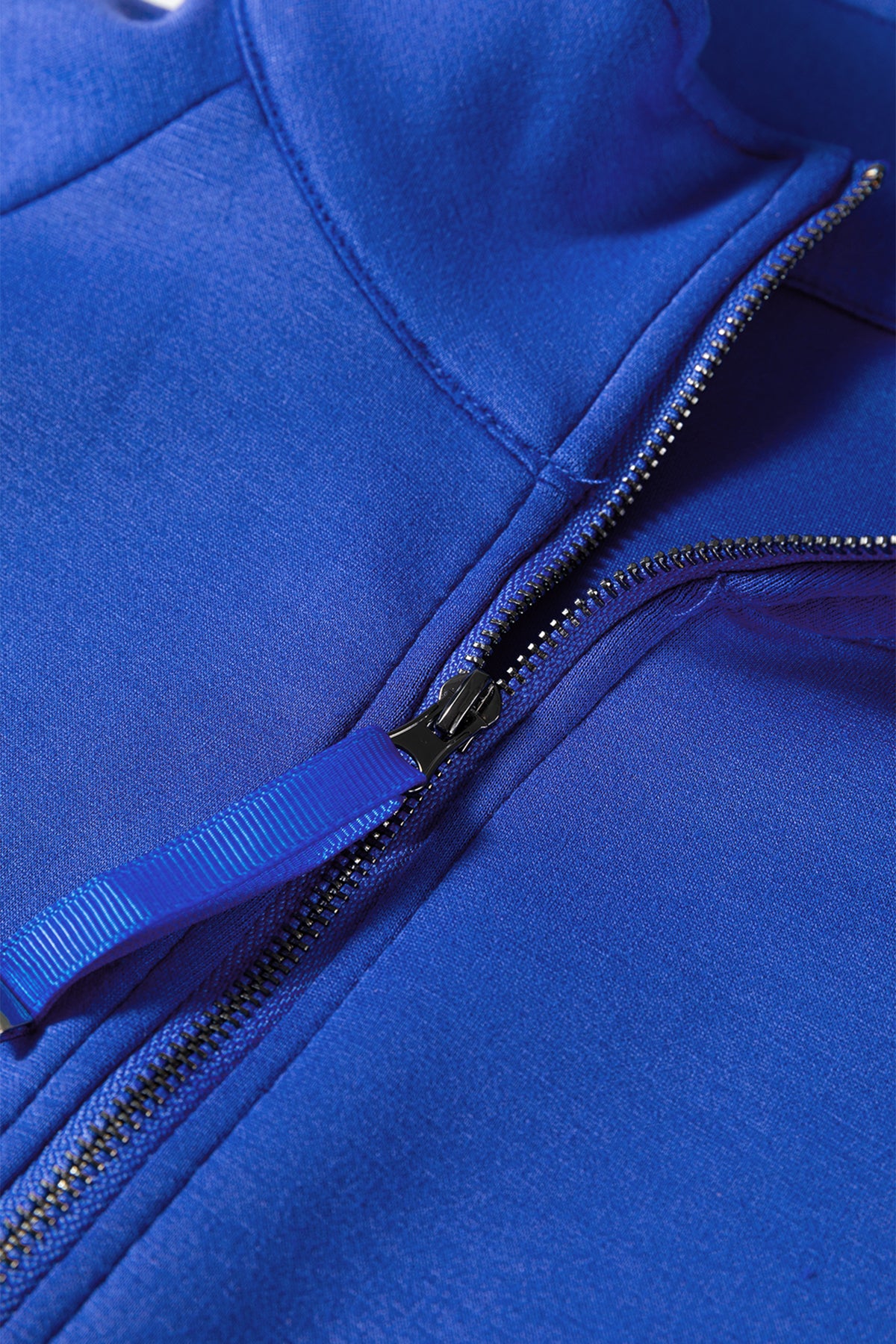 Dark Blue Half Zip Sporty Pullover Mini Skort 2pcs Outfit