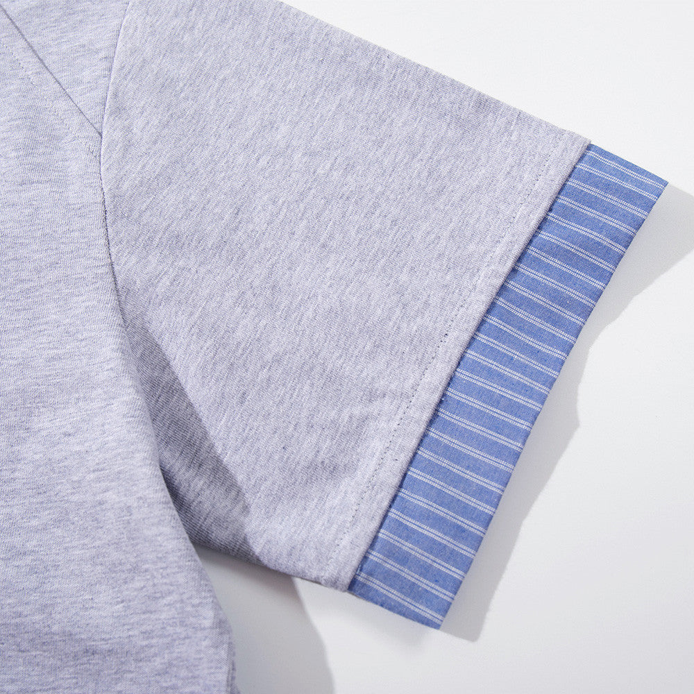 Two V-neck polo shirts