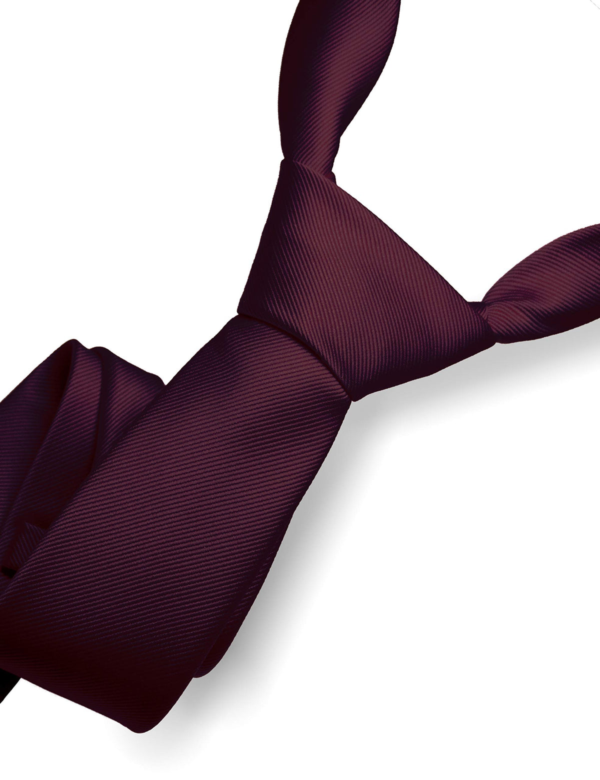 RBOCOTT Solid Color Tie Formal Necktie for Men