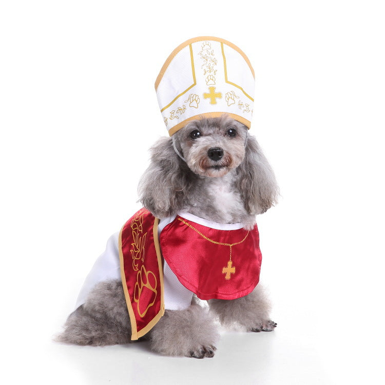 Dog Halloween costume with funny costumes