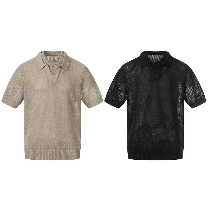Two short sleeved polo shirts