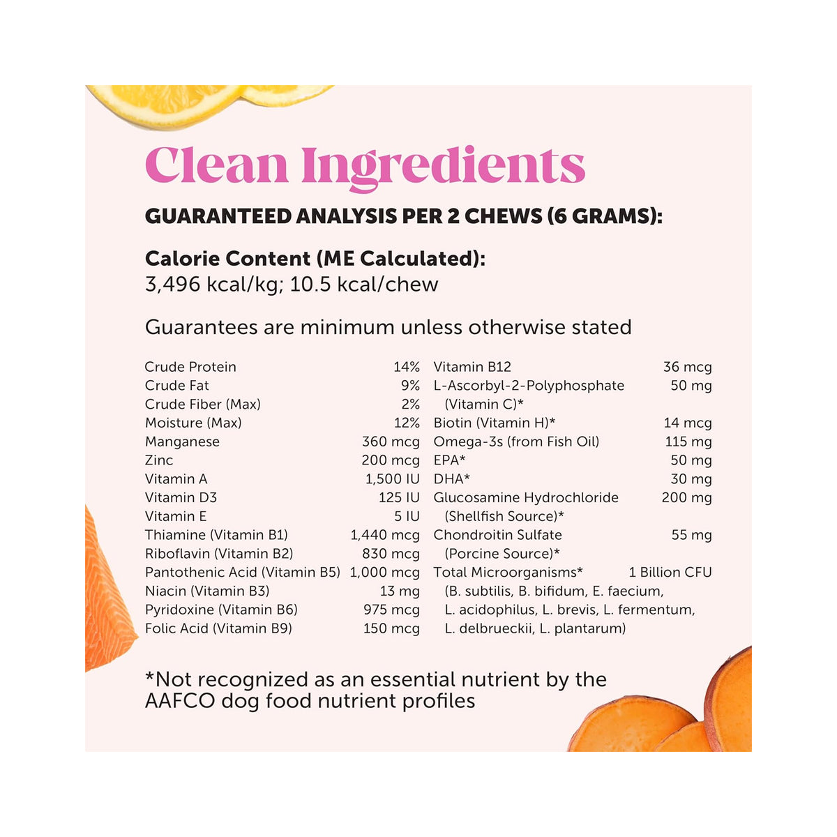 Multivitamin chews for dog