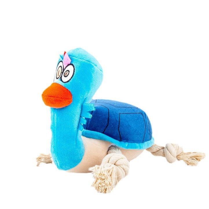 Pet dog plush toys sound interactive bite resistant grind teeth bite rope to relieve stress large dog toys for puppies