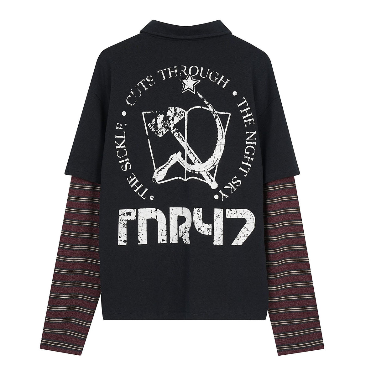Two polo shirts with letter printing