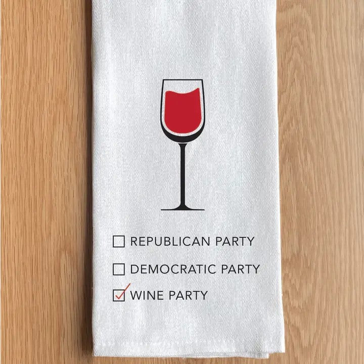Republican Party. Democratic Party. Wine
