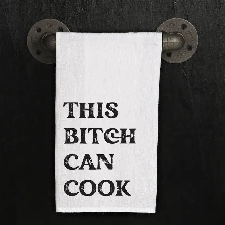 This bitch can cook  Kitchen Tea Towel